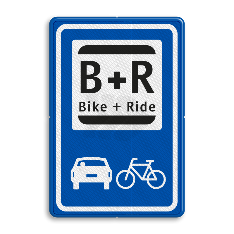 Kiss & Ride borden - informatiebord-bike-ride-traffictotaal.nl