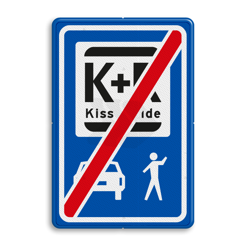 Kiss & Ride borden - informatiebord-einde-kiss-ride-pictogrammen-traffictotaal.nl