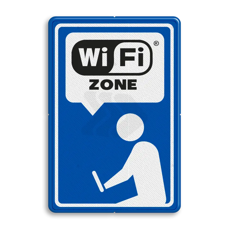 Kiss & Ride borden - informatiebord-wifi-zone-traffictotaal.nl