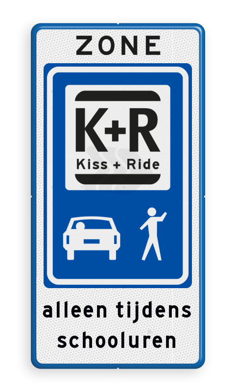 Kiss & Ride borden - informatiebord-zone-kiss-ride-pictogrammen-traffictotaal.nl