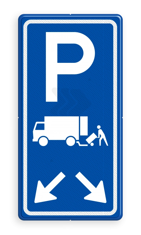 Parkeerroute borden - verkeersbord-rvv-e07-met-pijlrichting-Traffictotaal.nl