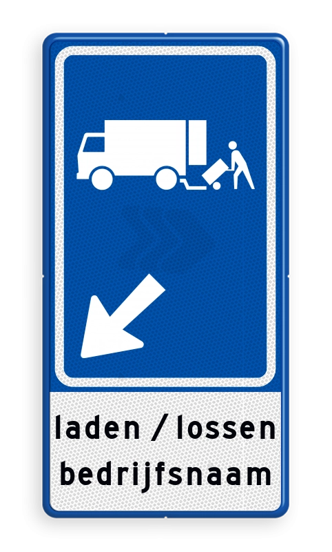 Parkeerroute borden - verkeersbord-rvv-e07-met-pijlrichting-en-tekst-Traffictotaal.nl