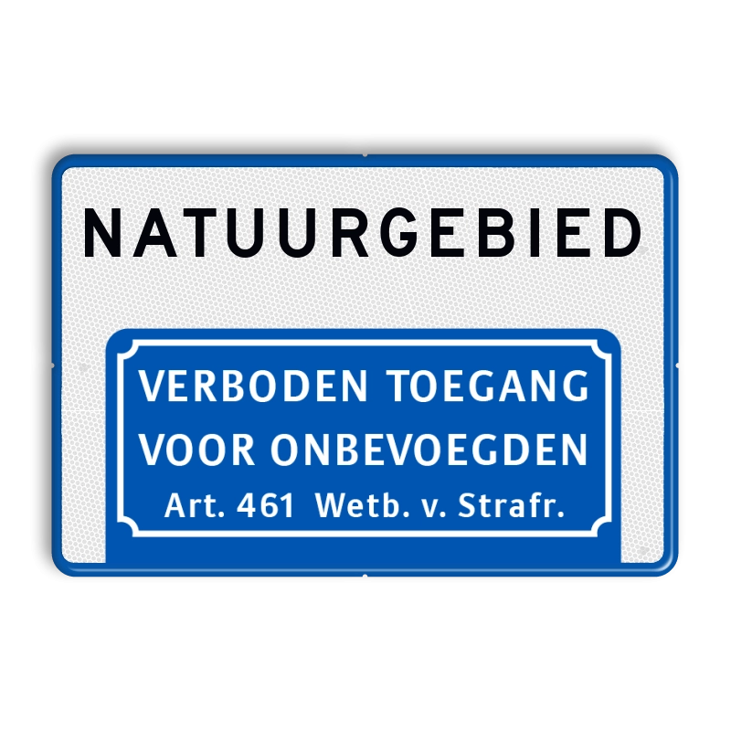 Verboden toegang borden - informatiebord-natuurgebied-verboden-toegang-art461