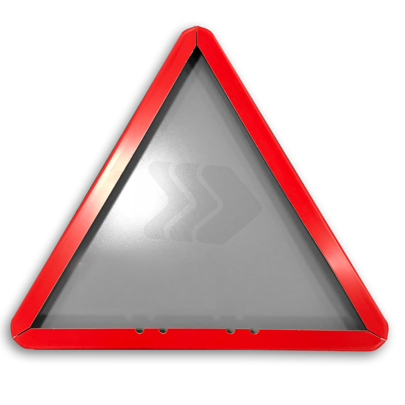 B - VOORRANGSBORDEN - achterzijde-verkeersbord-driehoekig-rode-rand