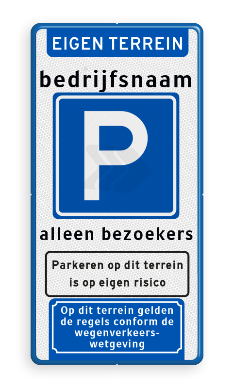 Parkeerborden (toegestaan) - parkeerbord-banner-tekst-e04-tekst-2x-picto-traffictotaal.nl