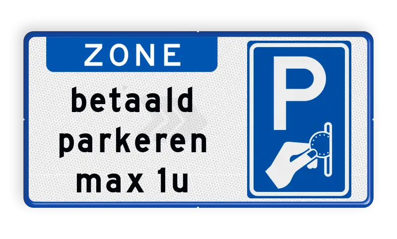 Parkeerborden (toegestaan) - parkeerbord-betaald-parkeren-eigen-tekst-traffictotaal.nl
