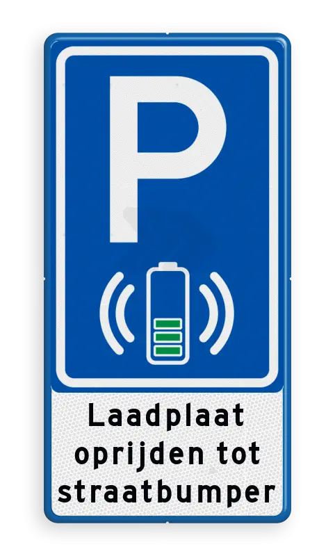 Elektrische voertuigen - parkeerbord-rvv-e08i-laadplaat-voor-contactloos-opladen