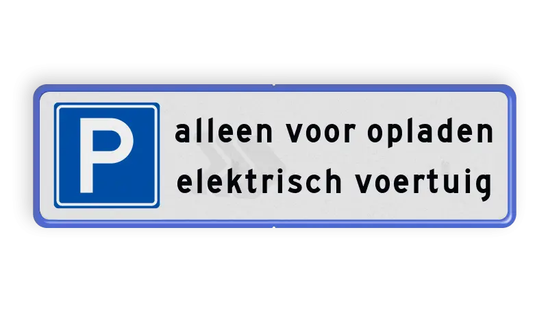 Parkeerplaatsborden - parkeerplaatsbord-parkeren-elektrisch-voertuig-traffictotaal.nl