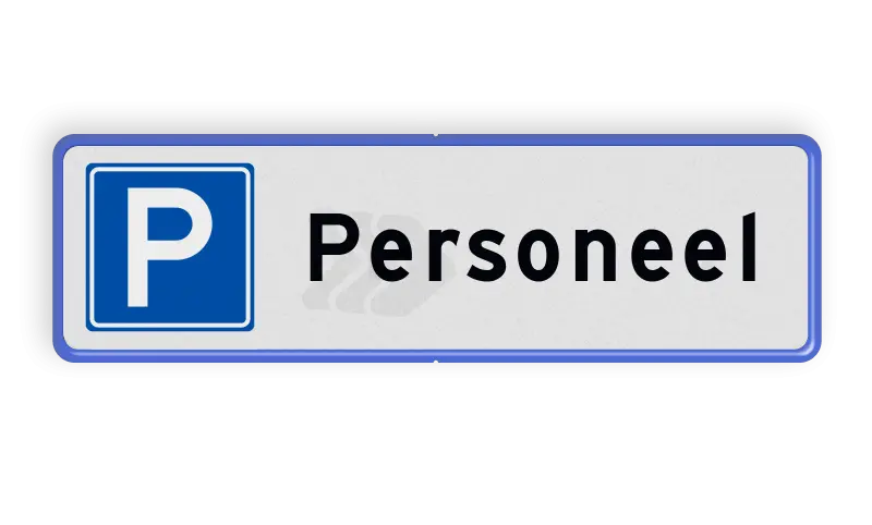 Parkeerplaatsborden - parkeerplaatsbord-parkeren-personeel