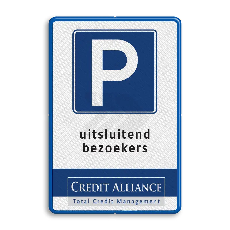 Parkeerborden (toegestaan) - verkeersbord-23-rvv-e04-eigen-tekst-logo-traffictotaal.nl