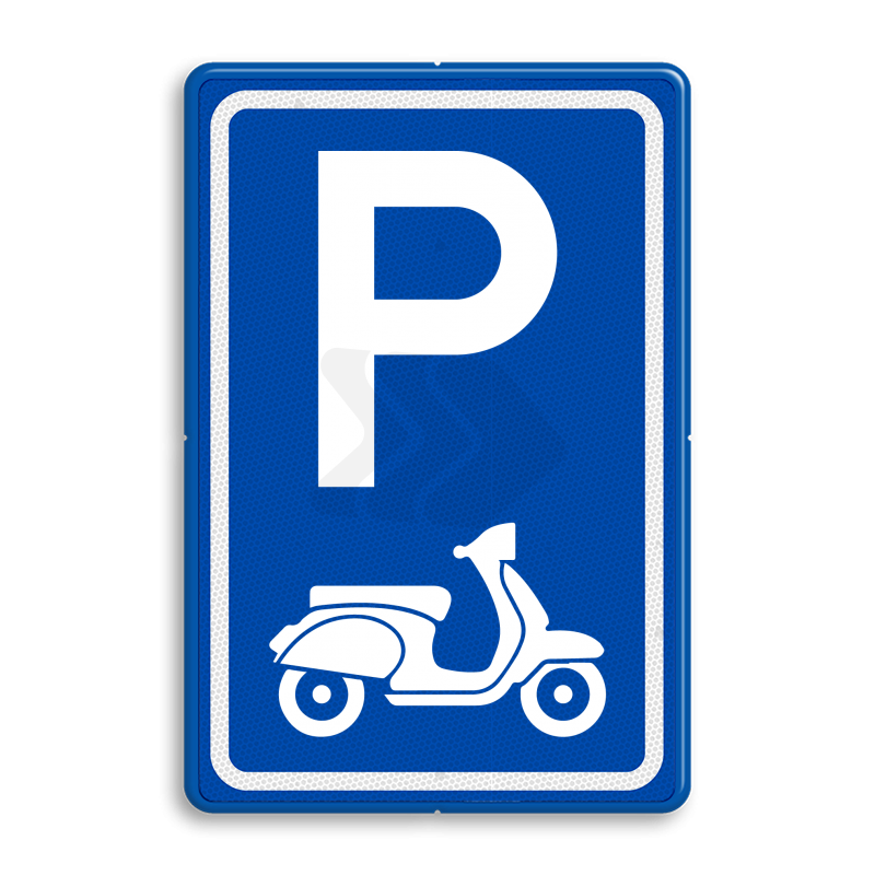 PARKEERGELEGENHEID - verkeersbord-e08-parkeerplaats-scooters