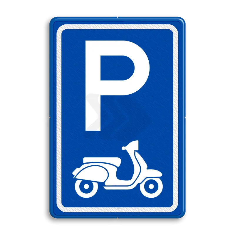 PARKEERBORDEN - verkeersbord-e08-parkeerplaats-scooters
