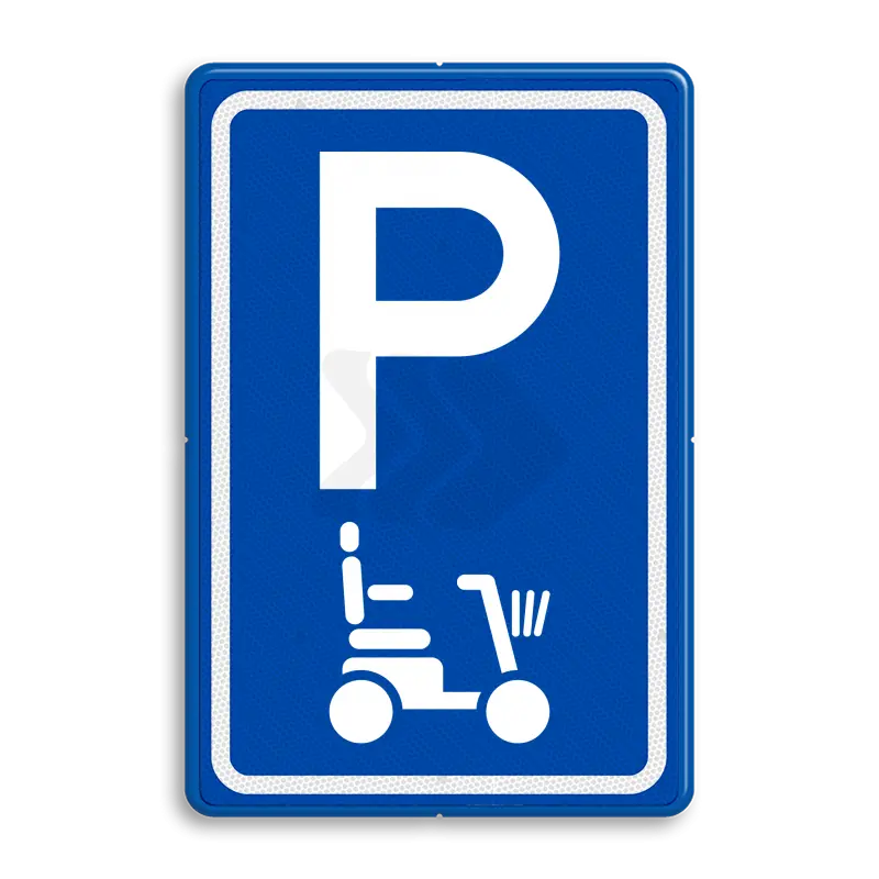 PARKEERBORDEN - verkeersbord-e08-parkeerplaats-scootmobiel