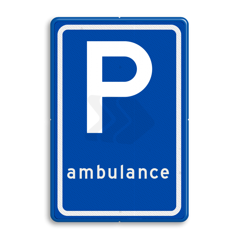 PARKEERGELEGENHEID - verkeersbord-e08k-parkeerplaats-ambulance-kopen