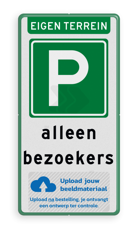 Parkeerborden (toegestaan) - verkeersbord-eigen-terrein-logo-traffictotaal.nl