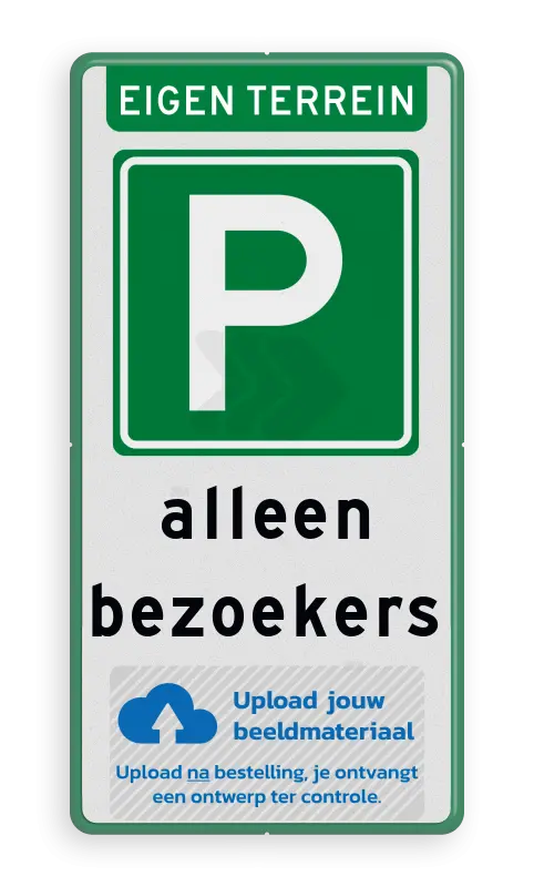 Parkeerborden (toegestaan) - verkeersbord-eigen-terrein-logo-traffictotaal.nl