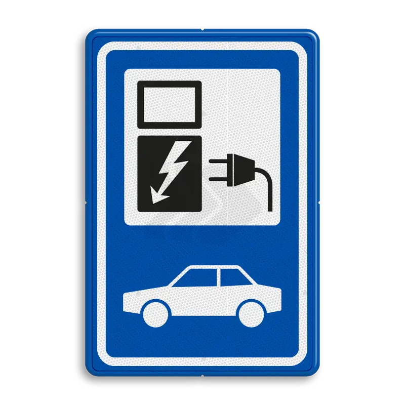 Elektrische voertuigen - verkeersbord-elektrische-auto-rvv-bw101sp19-auto-laadpunt