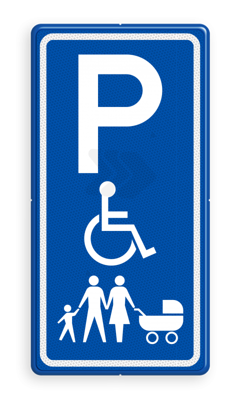 Parkeerborden mindervaliden - verkeersbord-parkeerplaats-voor-invalide-enof-gezinnen-traffictotaal