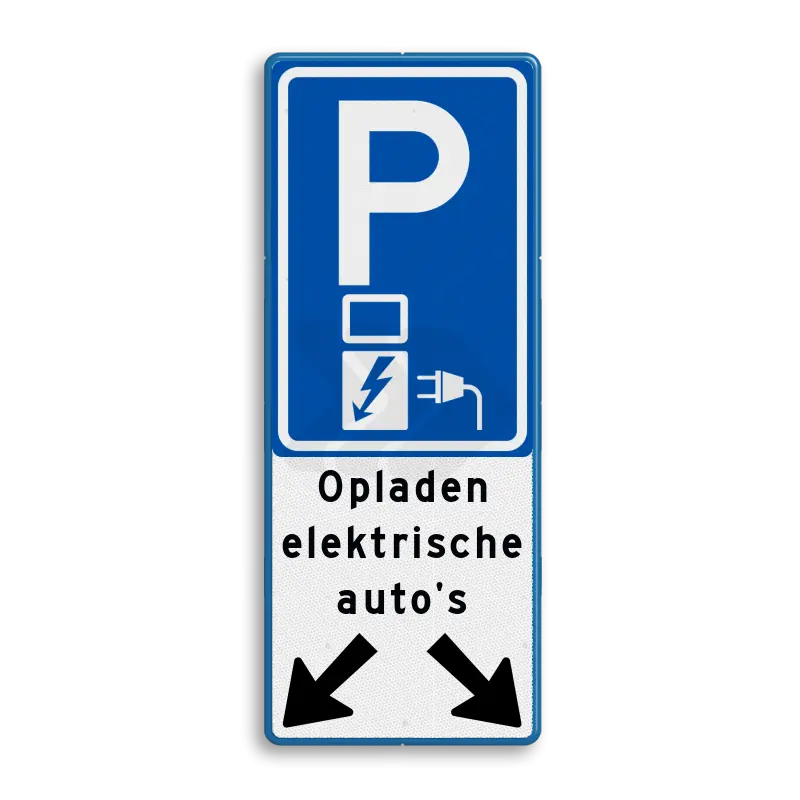 PARKEERBORDEN - verkeersbord-parkeren-elektrische-autos-voor-2-vakken