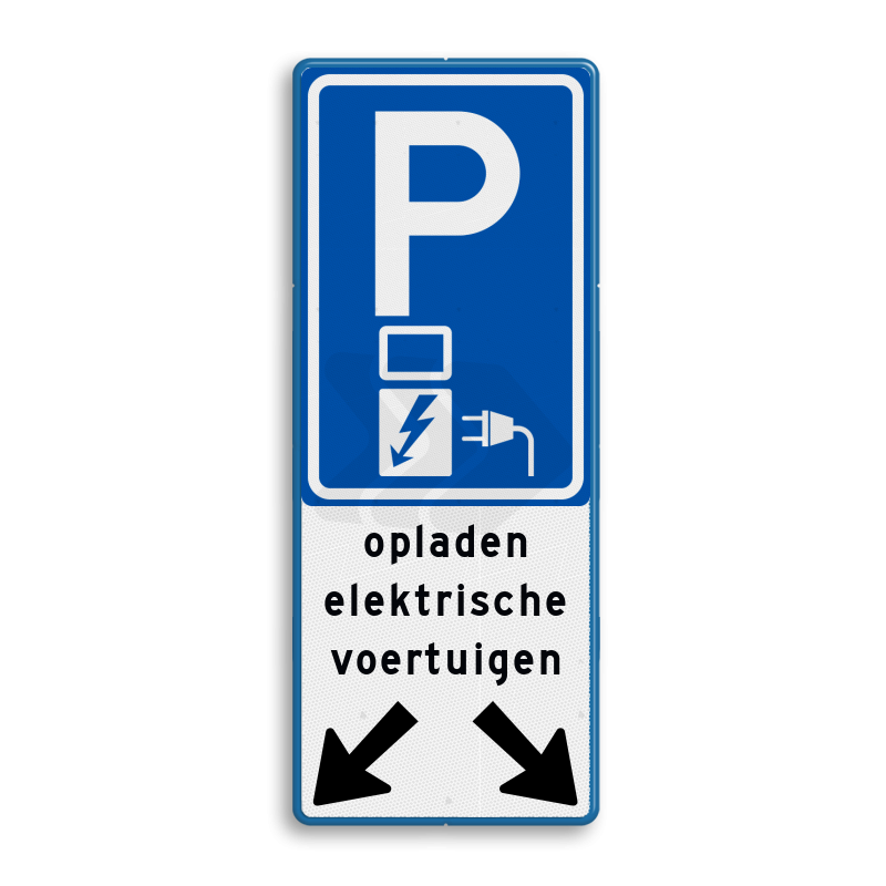 PARKEERGELEGENHEID - verkeersbord-parkeren-elektrische-voertuigen-voor-2-vakken