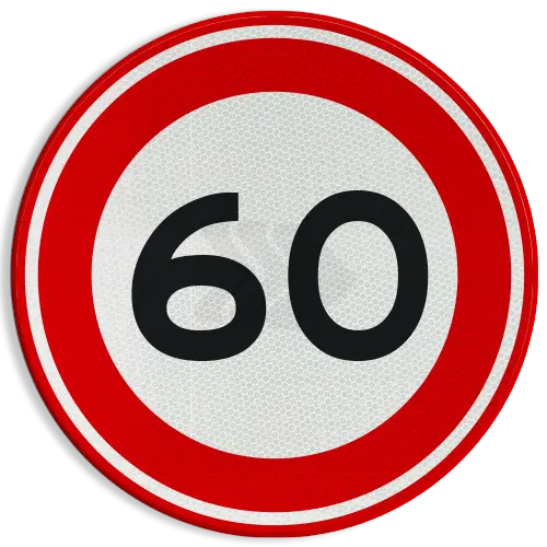 SNELHEIDSBORDEN - verkeersbord-rvv-a01-060-maximum-snelheid-60-kmh-traffictotaal