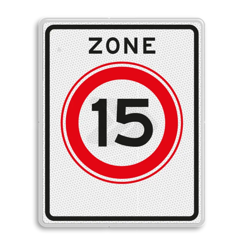 ZONEBORDEN - verkeersbord-rvv-a01-15zb-begin-zone-maximum-snelheid
