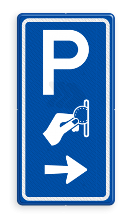 BW - BEWEGWIJZERING - verkeersbord-rvv-bw111-betaald-parkeren-met-aanpasbare-pijlrichting