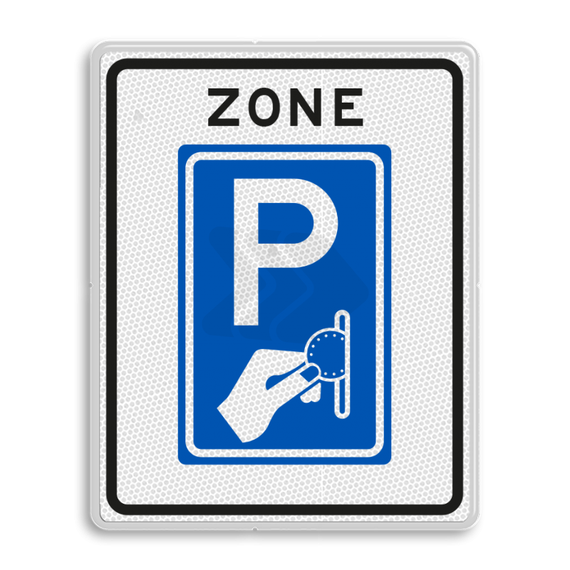 BW - BEWEGWIJZERING - verkeersbord-rvv-bw111zb-zone-betaald-parkeren