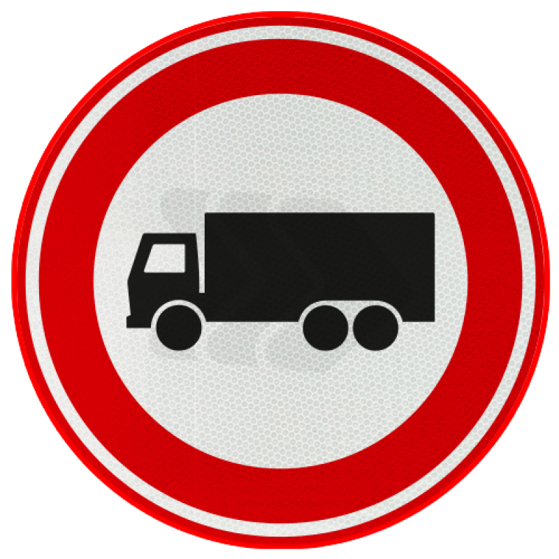 GESLOTEN VERKLARINGEN - verkeersbord-rvv-c07-gesloten-voor-vrachtautos-