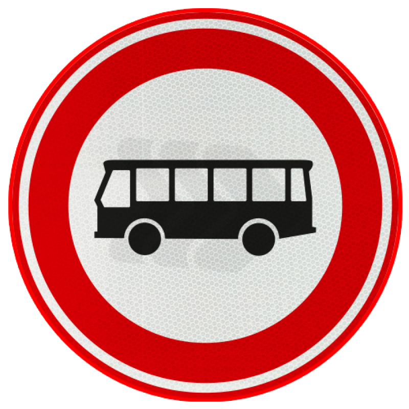 GESLOTEN VERKLARINGEN - verkeersbord-rvv-c07a-gesloten-voor-bussen-