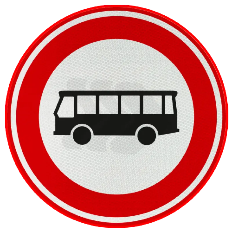 GESLOTEN VERKLARINGEN - verkeersbord-rvv-c07a-gesloten-voor-bussen-