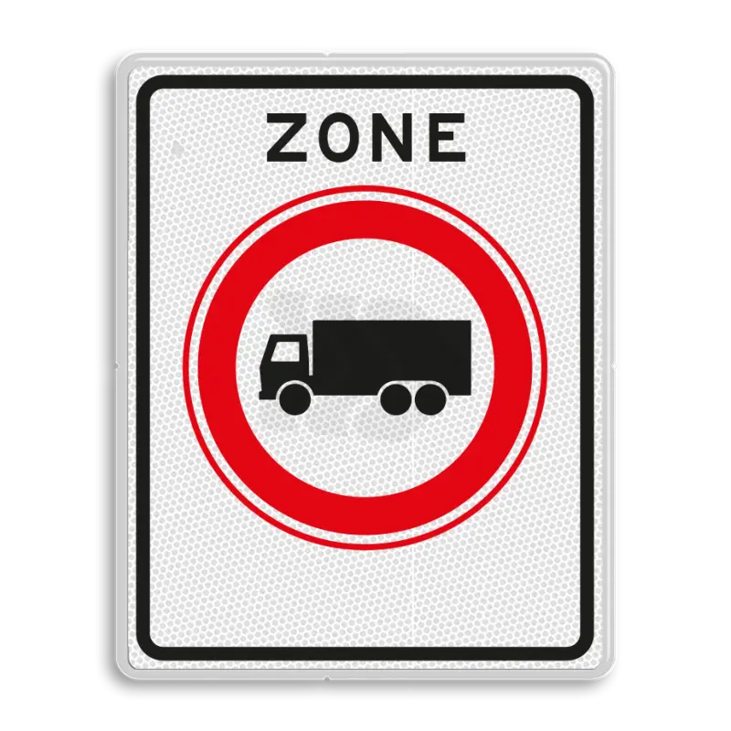ZONEBORDEN - verkeersbord-rvv-c07zb-zone-gesloten-voor-vrachtautos