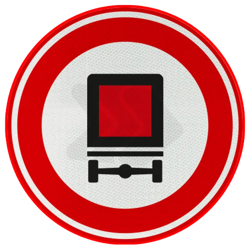 GESLOTEN VERKLARINGEN - verkeersbord-rvv-c22-gesloten-voor-voertuigen-gevaarlijke-stoffen-