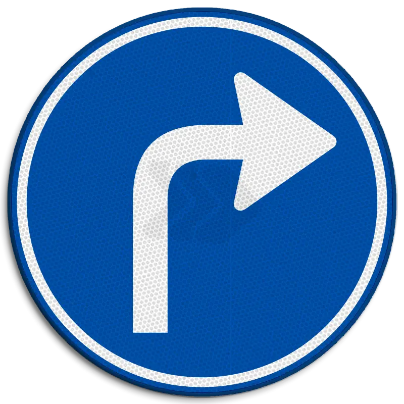 D - RIJRICHTING - verkeersbord-rvv-d05r-verplichte-rijrichting-rechtsaf
