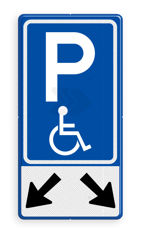 Parkeerborden mindervaliden - verkeersbord-rvv-e06-ob504-parkeren-mindervaliden-2-vakken-traffictotaal