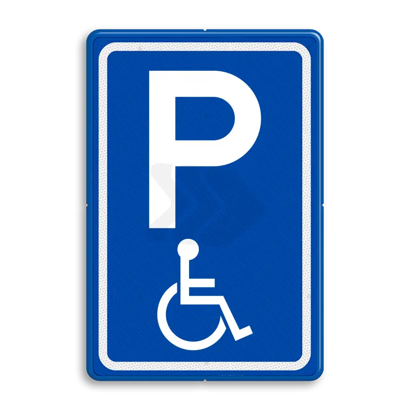 PARKEERBORDEN - verkeersbord-rvv-e06-parkeren-mindervaliden