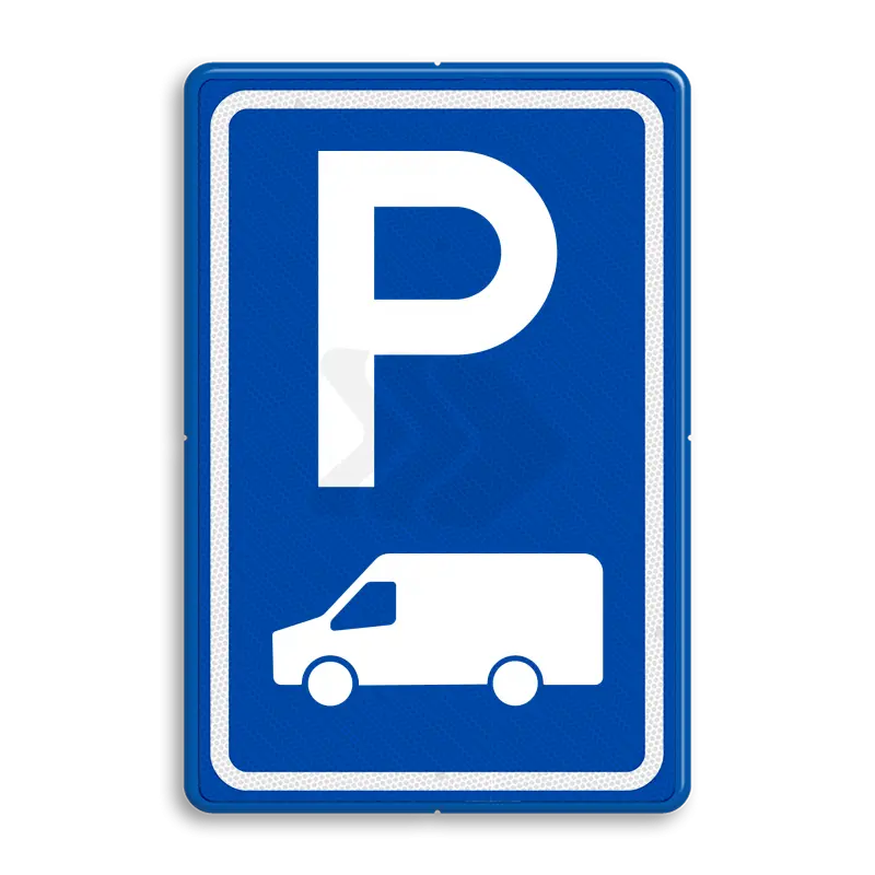 PARKEERGELEGENHEID - verkeersbord-rvv-e08p-parkeerplaats-transporter-busje