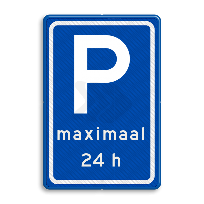 PARKEERGELEGENHEID - verkeersbord-rvv-e08s-parkeerplaats-bezoekers-max-24h