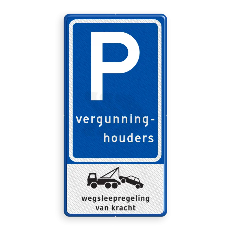 PARKEERGELEGENHEID - verkeersbord-rvv-e09-parkeerplaats-vergunninghouders-met-wegsleepregeling