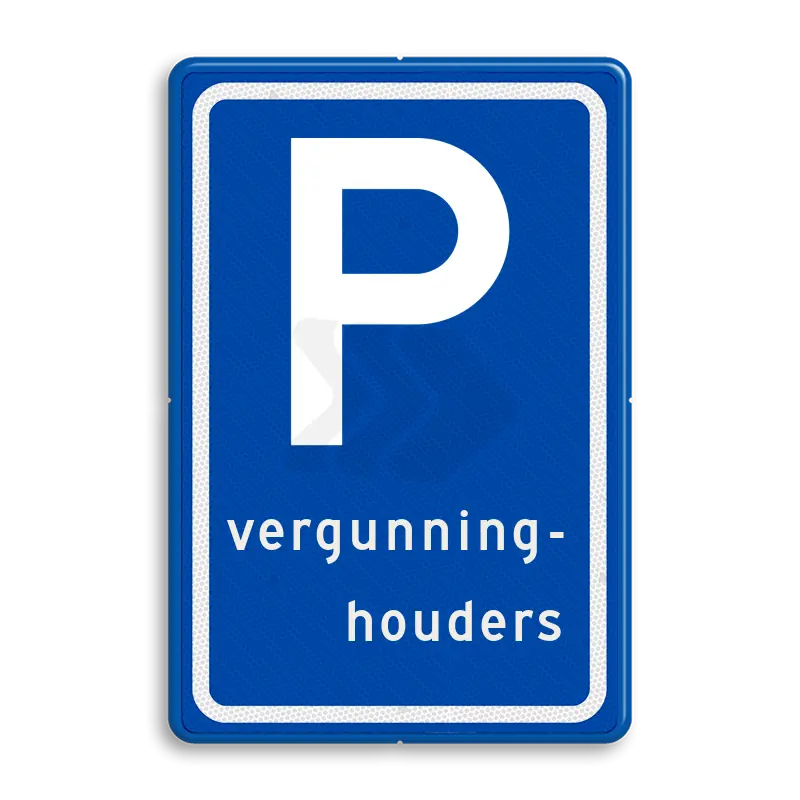 PARKEERBORDEN - verkeersbord-rvv-e09-parkeerplaats-vergunninghouders