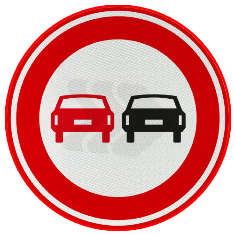 F - VERBODSBORDEN - verkeersbord-rvv-f01-voertuigen-verboden-in-te-halen-