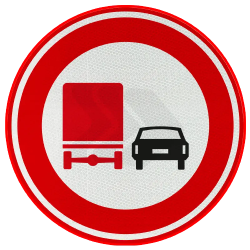 F - VERBODSBORDEN - verkeersbord-rvv-f03-vrachtverkeer-verboden-in-te-halen-