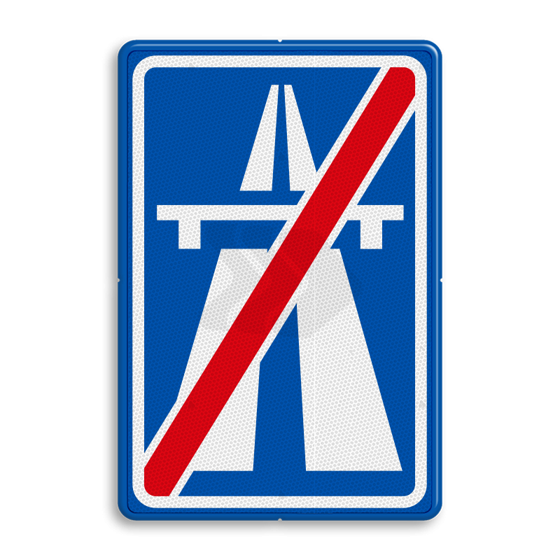 GEBODSBORD - verkeersbord-rvv-g02-einde-autosnelweg
