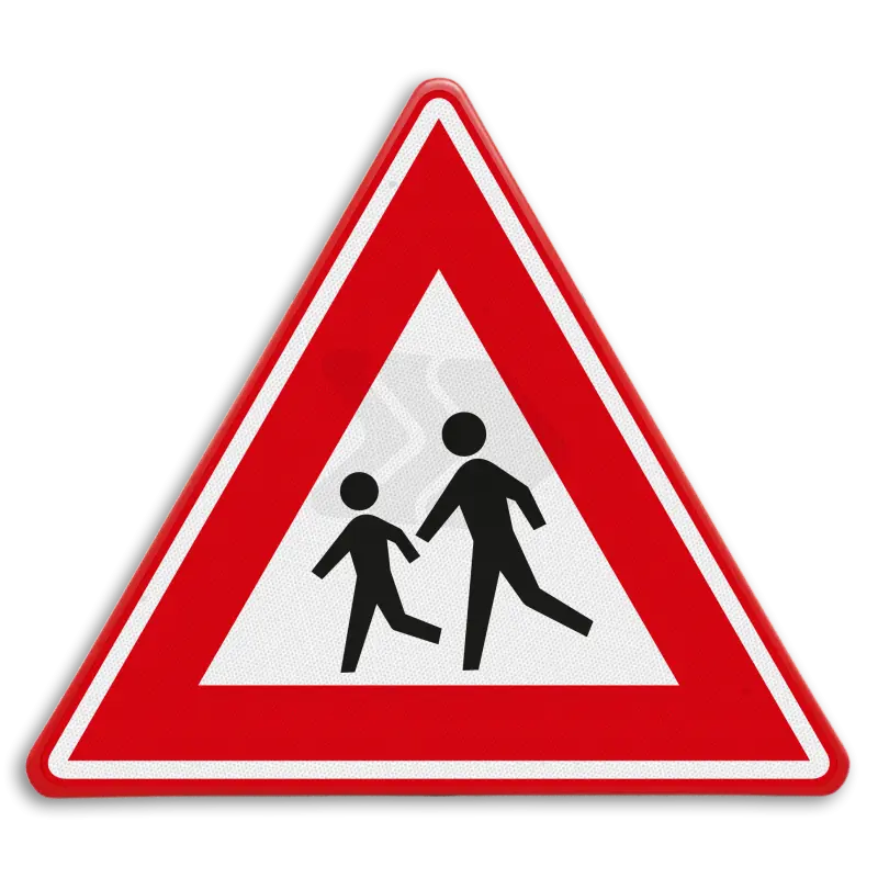 VERBODSBORDEN - verkeersbord-rvv-j21-vooraanduiding-overstekende-kinderen