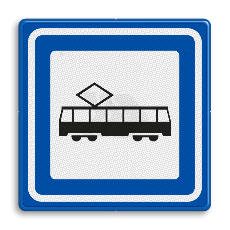 L - INFORMATIEBORDEN - verkeersbord-rvv-l03c-tramhalte