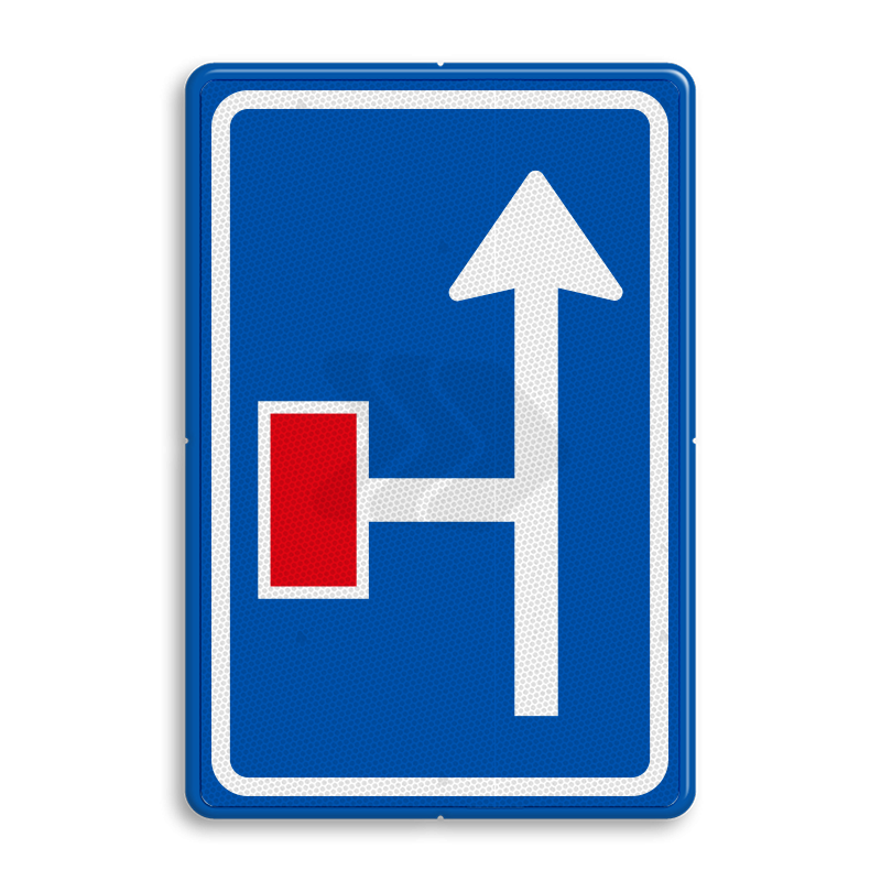 L - INFORMATIEBORDEN - verkeersbord-rvv-l09-2l-doodlopende-weg-voorwaarschuwing