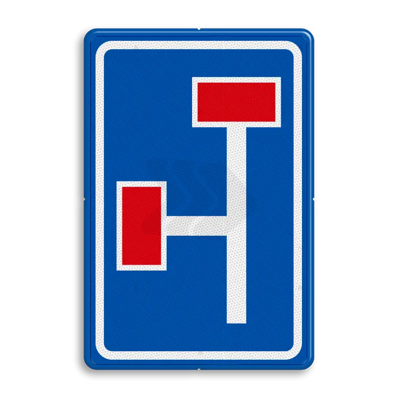 L - INFORMATIEBORDEN - verkeersbord-rvv-l09-3l-doodlopende-weg-voorwaarschuwing