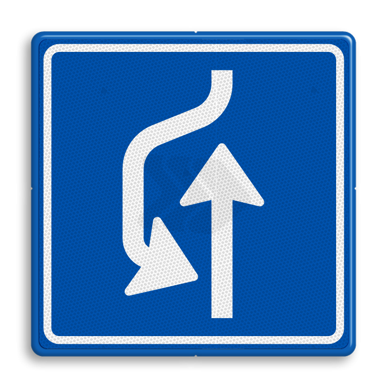L - INFORMATIEBORDEN - verkeersbord-rvv-l21-uitwijkplaats-links