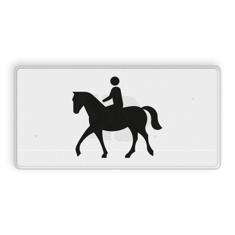 OB - ONDERBORDEN - verkeersbord-rvv-ob01-onderbord-geldt-alleen-voor-ruiter-te-paard