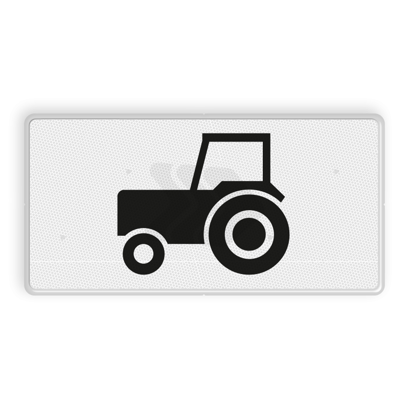 OB - ONDERBORDEN - verkeersbord-rvv-ob05-onderbord-geldt-alleen-voor-tractoren